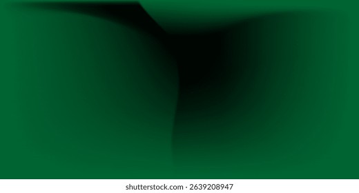 Green abstract background with glowing geometric lines. Modern gradient rounded square lines pattern. Futuristic concept. Suit for banner, brochure, cover, poster, website, flyer. Vector illustration