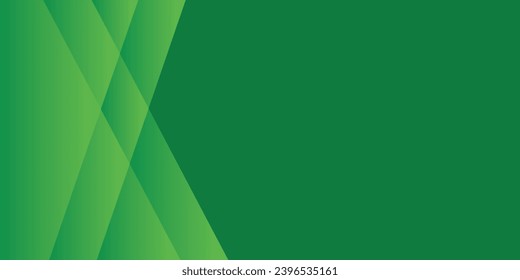 Green abstract background with gradient color geometric shapes for presentation design. Suitable for business, company, institution, conference, party, festive.