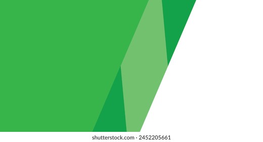 Fondo abstracto verde con Formas geométricas de color degradado para el diseño de presentaciones. Conveniente para los negocios, y otros, Vector moderno.