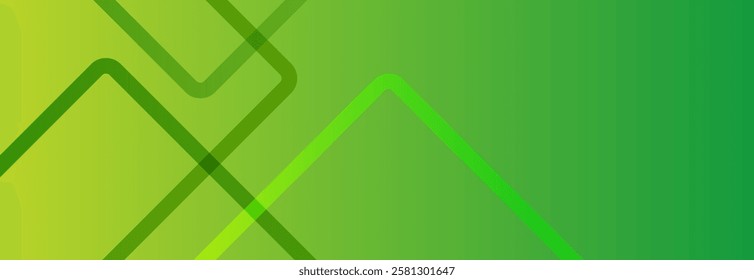 Green abstract background with gradient geometric shapes, perfect for presentations. Suitable for business, corporate events, institutions, conferences, parties, seminars, festive occasions.