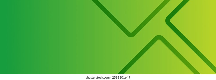 Green abstract background with gradient geometric shapes, perfect for presentations. Suitable for business, corporate events, institutions, conferences, parties, seminars, festive occasions.