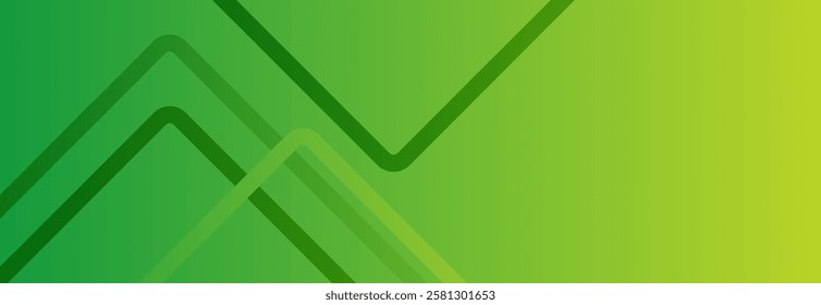 Green abstract background with gradient geometric shapes, perfect for presentations. Suitable for business, corporate events, institutions, conferences, parties, seminars, festive occasions.