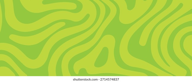Fondo abstracto verde con patrón de líneas onduladas hipnóticas. Fondo fresco y natural, con un estilo de concepto moderno 