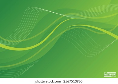 Green Abstract Background Illustration Design