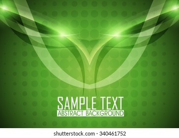 Green abstract background illustration. Ready for work with banner, site or business card. Green wallpaper.
