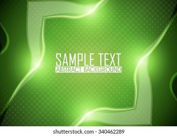 Green abstract background illustration. Ready for work with banner, site or business card. Green wallpaper.