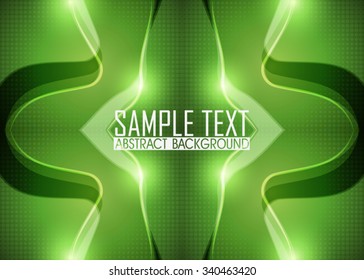 Green abstract background illustration. Ready for work with banner, site or business card. Green wallpaper.