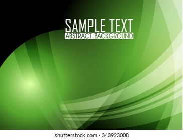 Green abstract background illustration. Template for business card or banner.