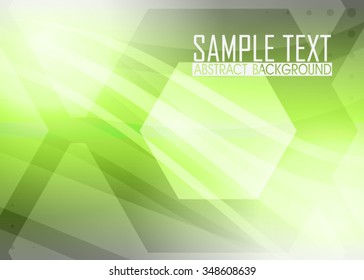 Green abstract background illustration. Template for business card or banner 
