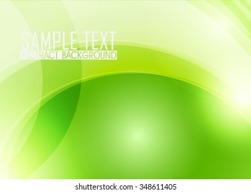 Green abstract background illustration. Template for business card or banner 