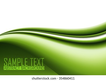 Green abstract background illustration. Template for business card or banner.