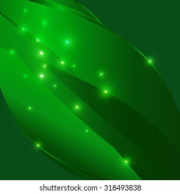 Green abstract background with  light ,vector eps 10