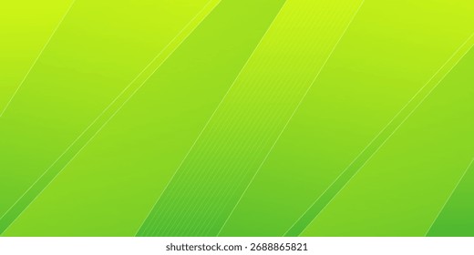 Fondo Abstractas verde con línea y forma diagonal. Ilustración vectorial