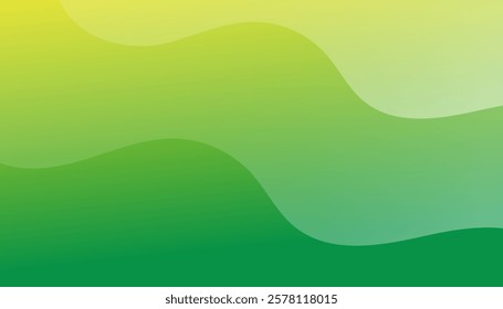 Green abstract background. Liquid color. Fluid shapes composition. Fit for presentation design. website