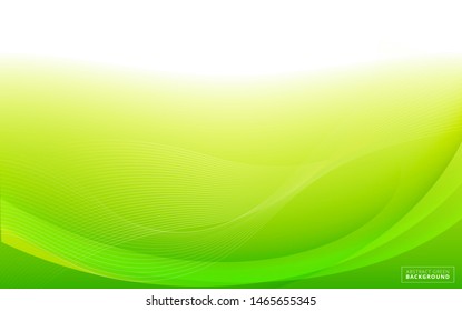 Green abstract background with modern style. Wave Background. Vector Illustration 