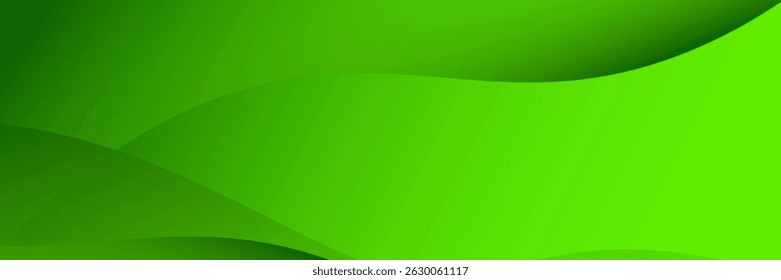 green abstract background. modern waving element