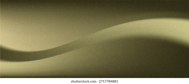 Green abstract background. Noise grain particle. Color gradient Shimmer glitter light. Diagonal wavy line. Design.