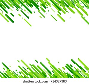 Green abstract background on white. Vector  illustration.