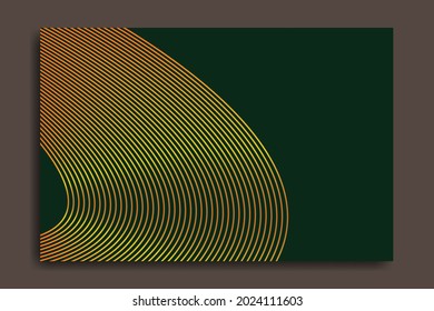 Green abstract background and orange line gradient. Great backgrounds for computers, sales templates, covers, banners, flyers, social media etc