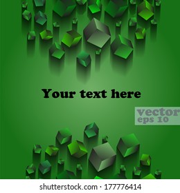 green abstract background ornamental  vector