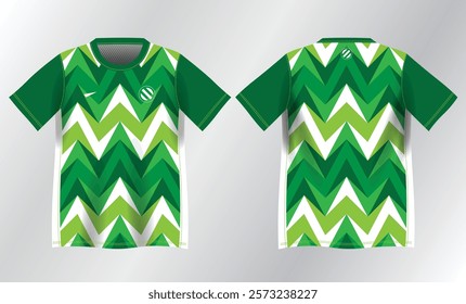 green abstract background pattern for sport jersey design mockup