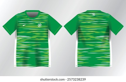 green abstract background pattern for sport jersey design mockup