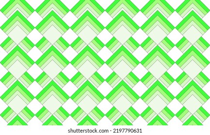 grüner abstrakter Hintergrund mit nahtlosem und geometrischem Muster. flacher Stil - Stock-Vektorgrafik.	
