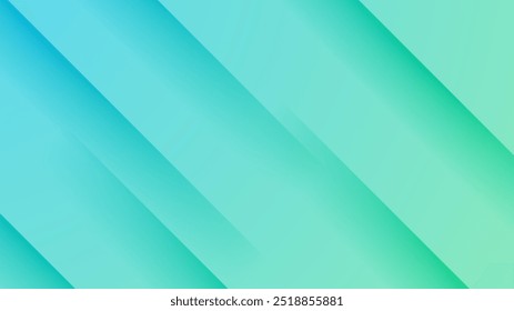 Green abstract background with shapes