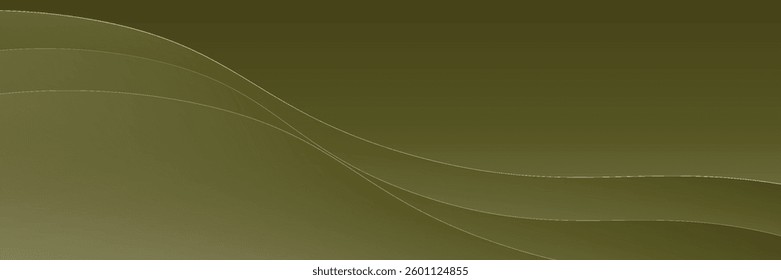 green abstract background. Smooth curve shape graphic. Elegant clean soft texture. Modern design. Suitable for covers, headers, brochures, posters, banners, websites, presentations, wallpapers