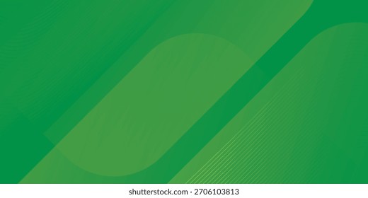 Fundo abstrato verde com formas geométricas suaves, gradientes suaves e linhas diagonais.