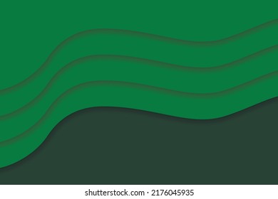 Fondo abstracto verde. Formas suaves. Fondo minimalista para diseño gráfico, sitio web, banner. Ilustración vectorial.
