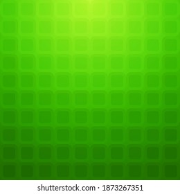 Green abstract background  with square pattern, 3D vector illustration.