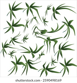 Green Abstract Background Stock Illustrations