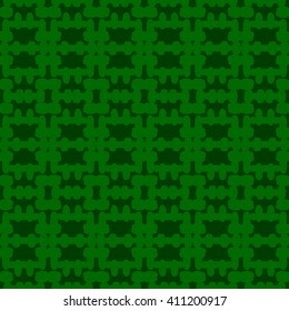 Green abstract background, striped textured geometric seamless pattern