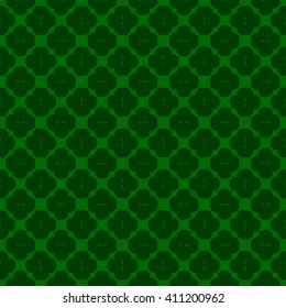 Green abstract background, striped textured geometric seamless pattern