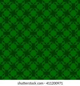 Green abstract background, striped textured geometric seamless pattern