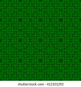 Green abstract background, striped textured geometric seamless pattern
