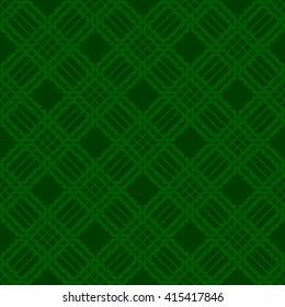 Green abstract background, striped textured geometric seamless pattern