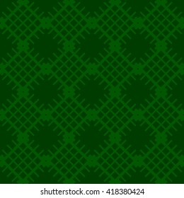 Green abstract background, striped textured geometric seamless pattern