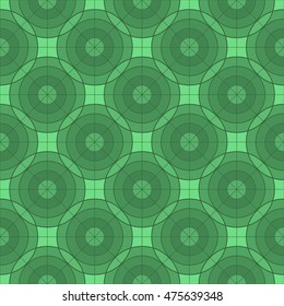 Green abstract background, striped textured geometric seamless pattern