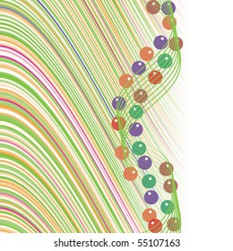 Green abstract background with strips, part 2, vector illustration eps 10.0