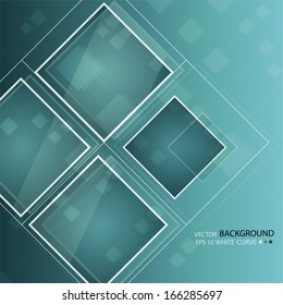 Green abstract background in techno style. 