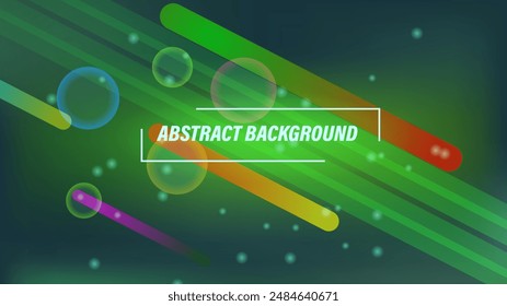 Green abstract background technology, modern and futuristic technology concept for banner backdrop, flayer and wallpaper
