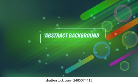 Green abstract background technology, modern and futuristic technology concept for banner backdrop, flayer, bg and wallpaper