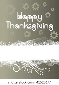grüner abstrakter Hintergrund mit Thanksgiving-Text