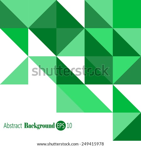 Green Abstract Background- Triangle and Square background in green colors