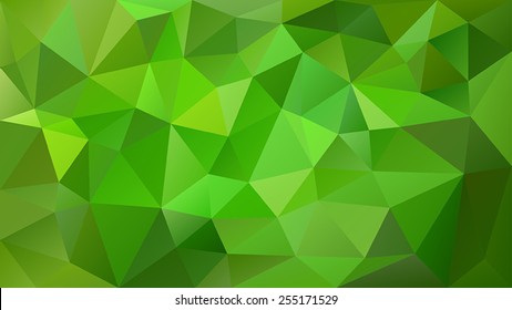 green abstract background of the triangles