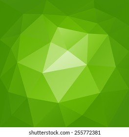 green abstract background of the triangles