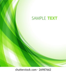 Green abstract background. Vector