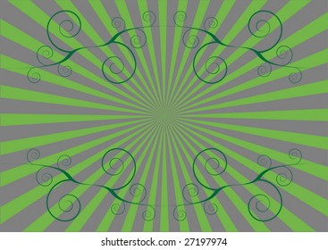 Green abstract background vector